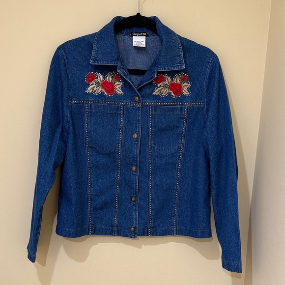 Gepetto Denim - Gepetto Vintage Denim jacket Casual jacket Women’s Jeans Size Small ( fits S-M)